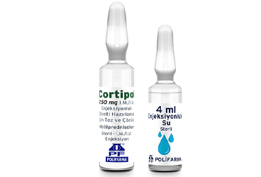 CORTIPOL 250 MG I.M./I.V. ENJEKSIYONLUK COZELTI HAZIRLAMAK ICIN TOZ VE COZUCU (1 AMPUL + 1 ENJEKSIYONLUK SU ICEREN AMPUL)